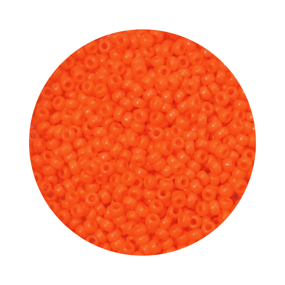 8 grammes de perles Miyuki Rocailles 11/0  Orange N°406
