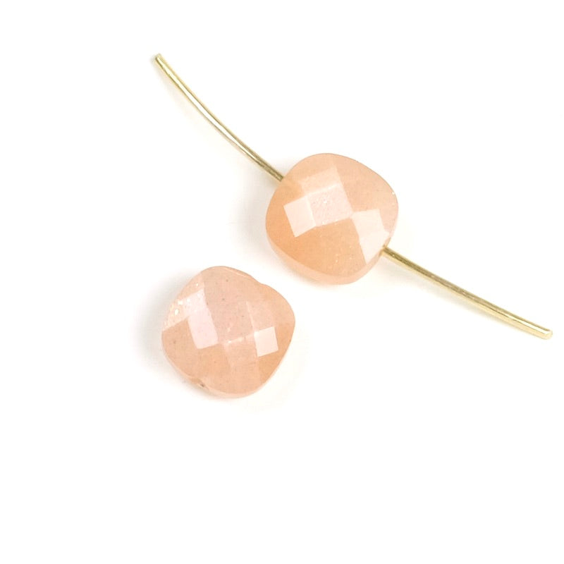 Cushion cut beads 8mm