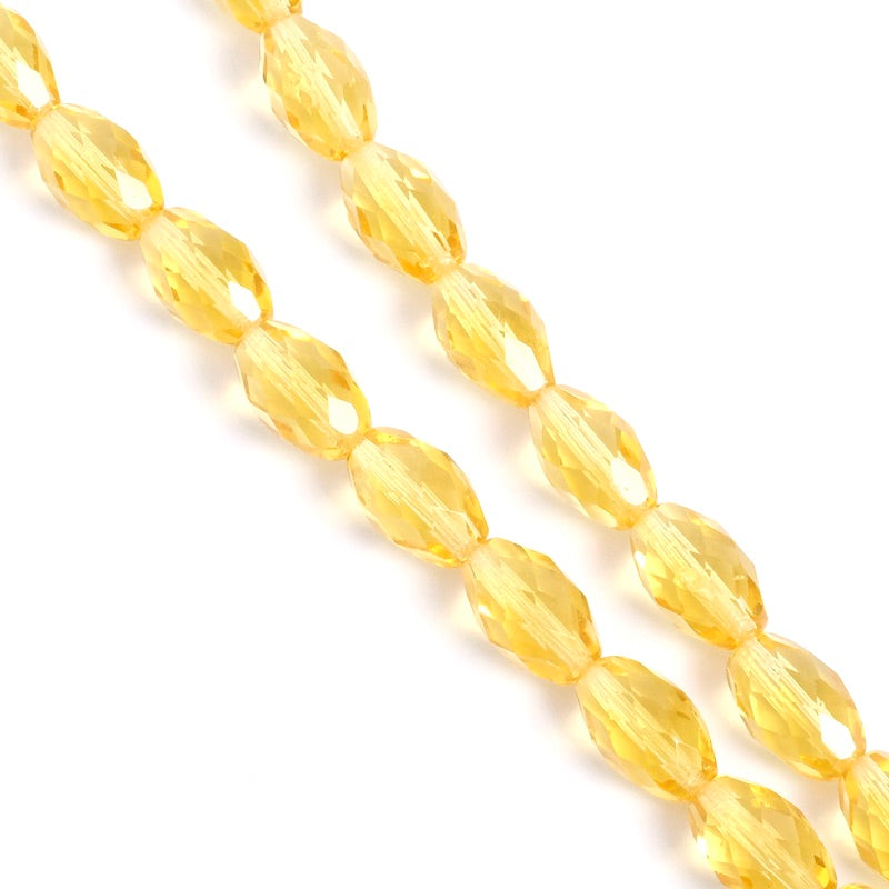 Faceted Olive Bohemian Beads