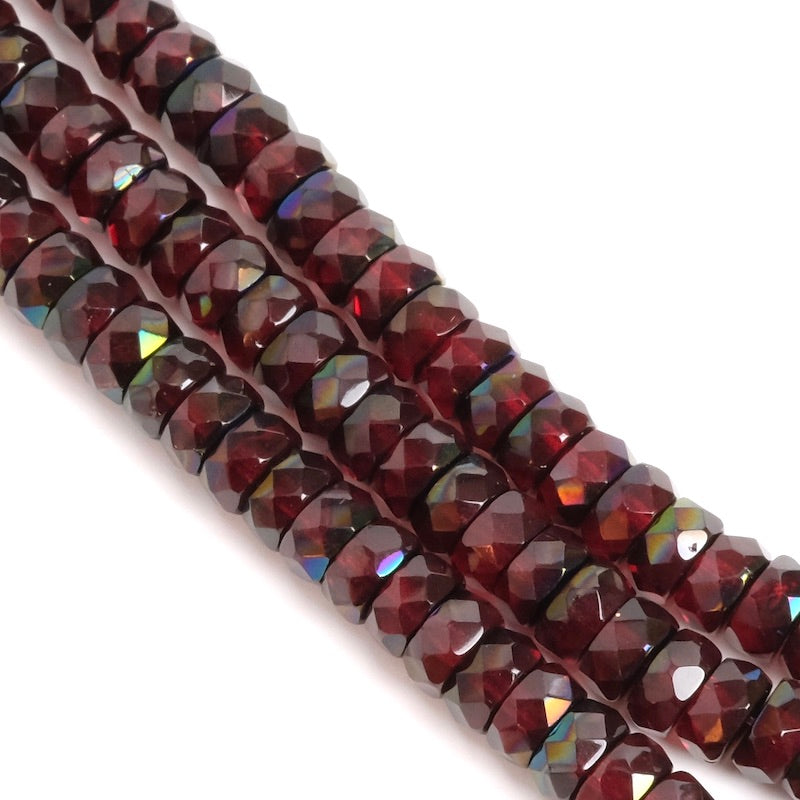 3x6mm Faceted Heishi Bohemian Beads