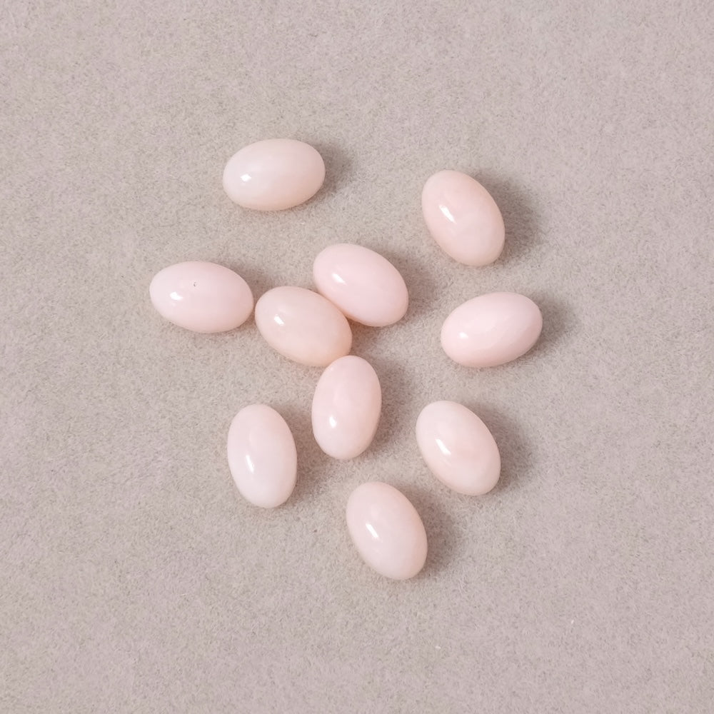 Natural Stone Cabochon Oval 6 x 4mm Pink Opal