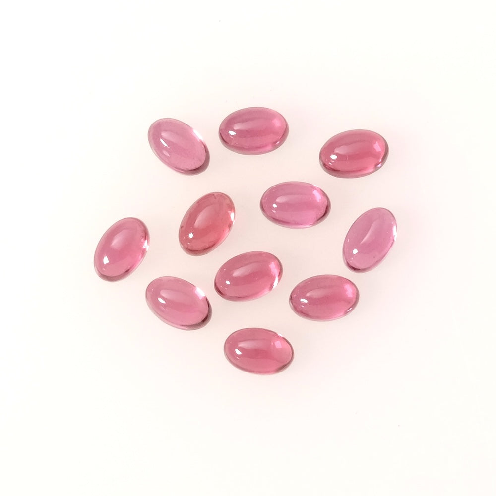Natural Stone Cabochon Oval 6 x 4mm Rhodolite Garnet