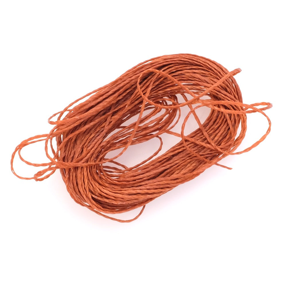 10 metres of Linhasita 0.5mm waxed thread for micro macramé - Caramel