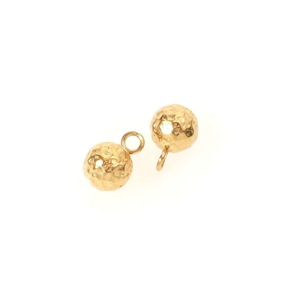 6mm ball pendant in 18K gold-plated 304 stainless steel