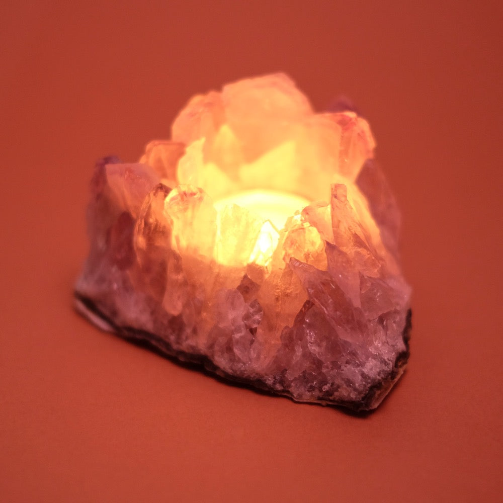 Amethyst candlestick - Pure Minéral