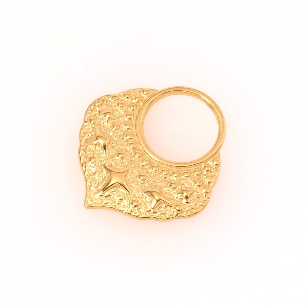 Starry Drop Pendant in 18K Gold Plated 304 Stainless Steel