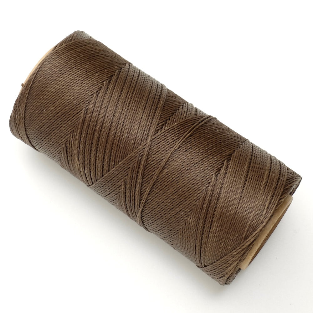 10 metres of Linhasita 0.5mm waxed wire for micro macramé - Wood