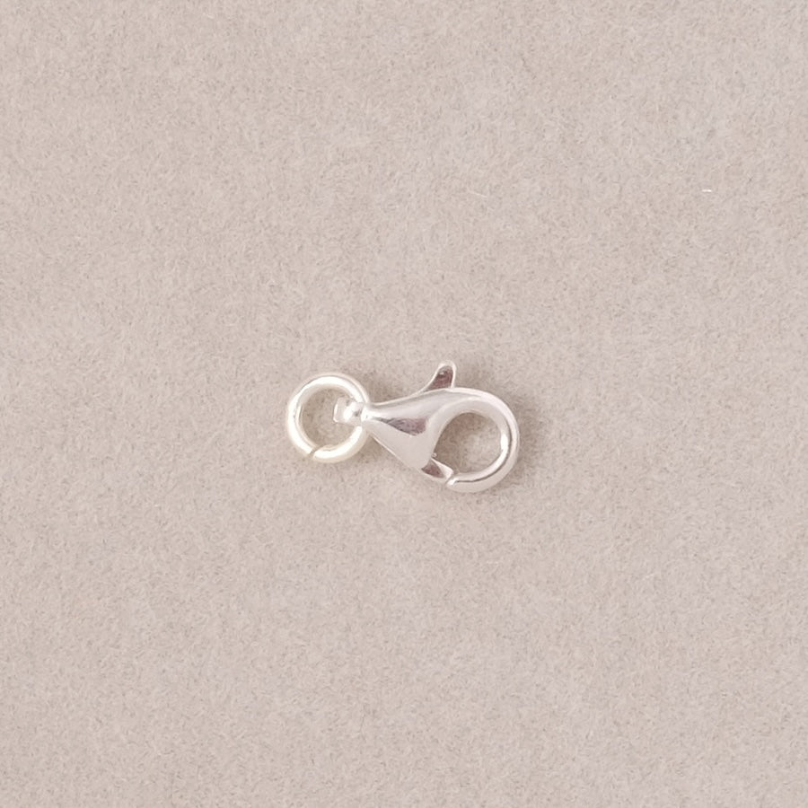 8mm lobster clasp with solid 925 sterling silver jump ring