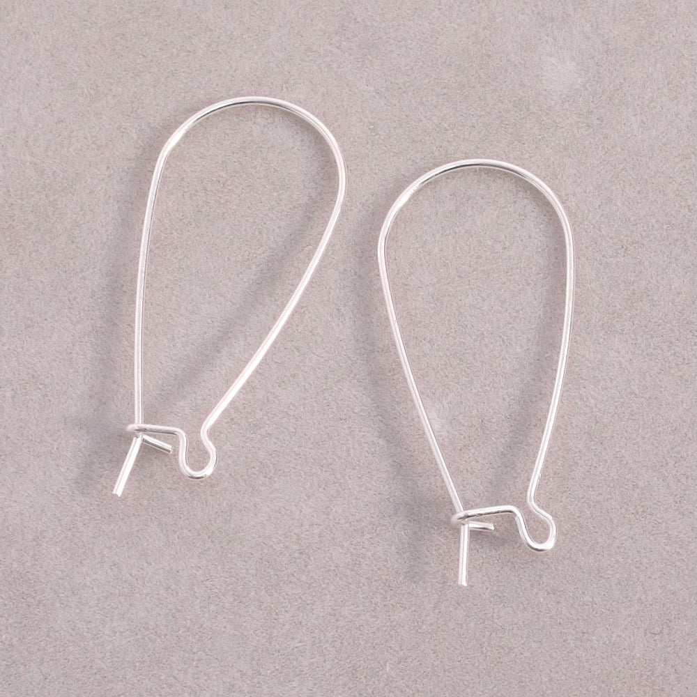 Premium 925 silver-plated brass Dormeuses earrings, per pair