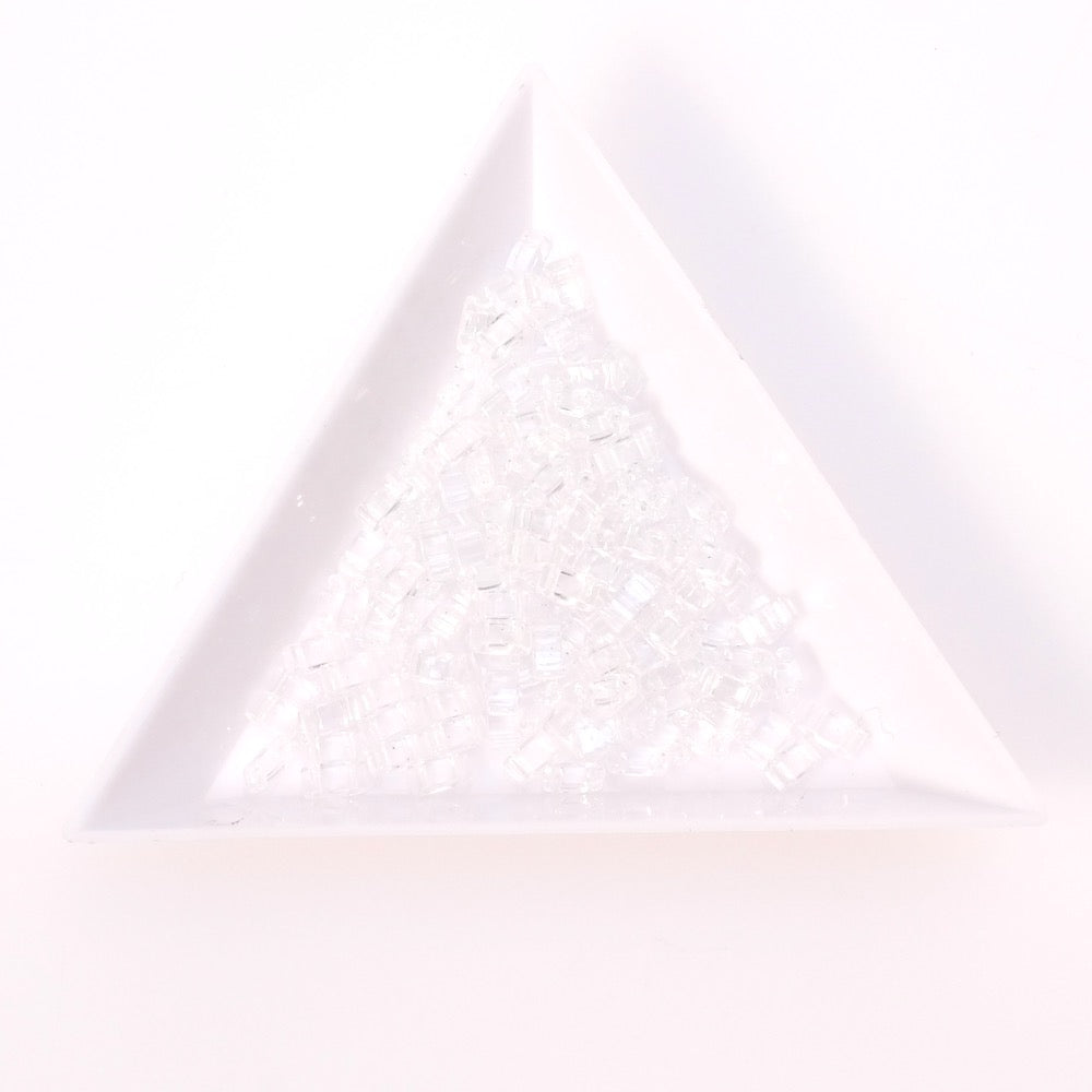 5 grams of Miyuki Half Tila Beads HTL-131 Crystal transparent