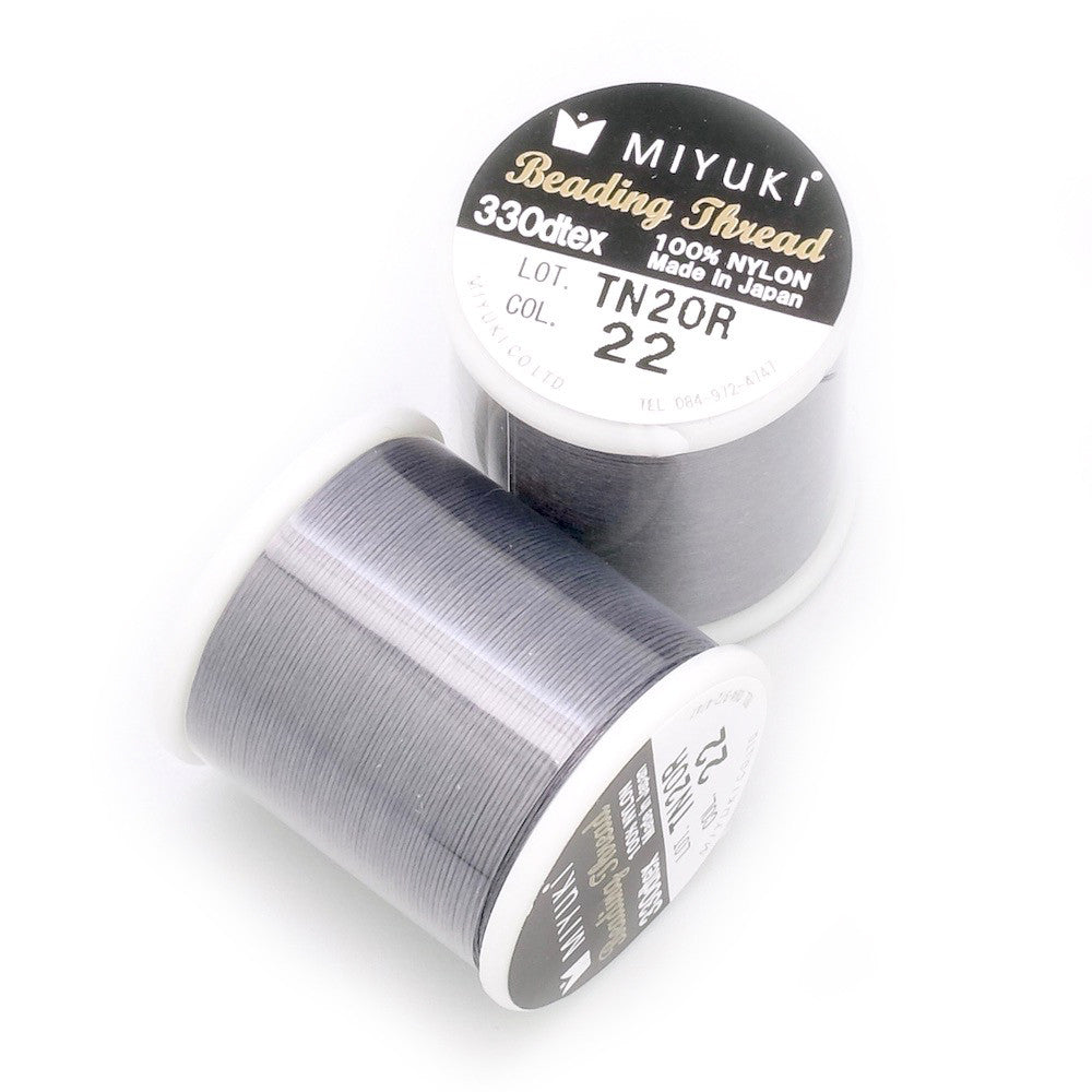 50-meter spool of Miyuki Beading thread nylon thread, 0.25mm, Stormy Blue N°22