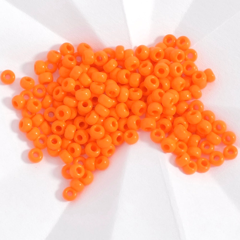5 grams Miyuki Rocailles 8/0 N°406 orange beads