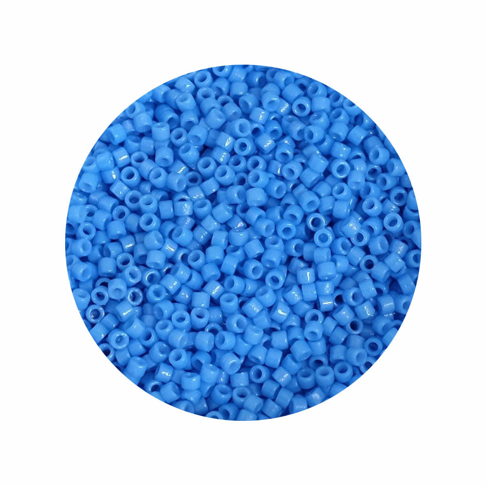 8 grams of Miyuki Délica 11/0 Duracoat Opq Delphinium DB2134 beads