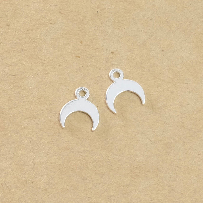 2 Pendants Horn in Silver 925