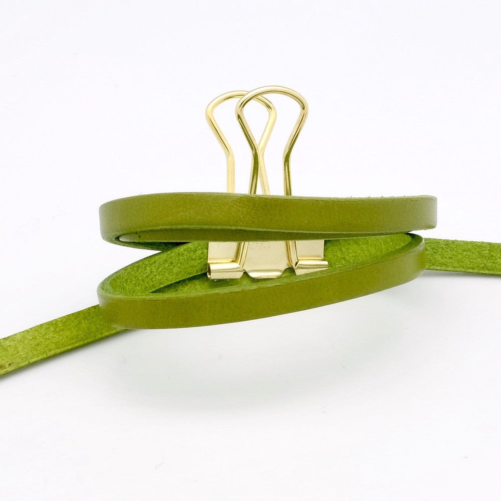 50cm of 5mm Premium Quality Flat Leather Strap - Khaki