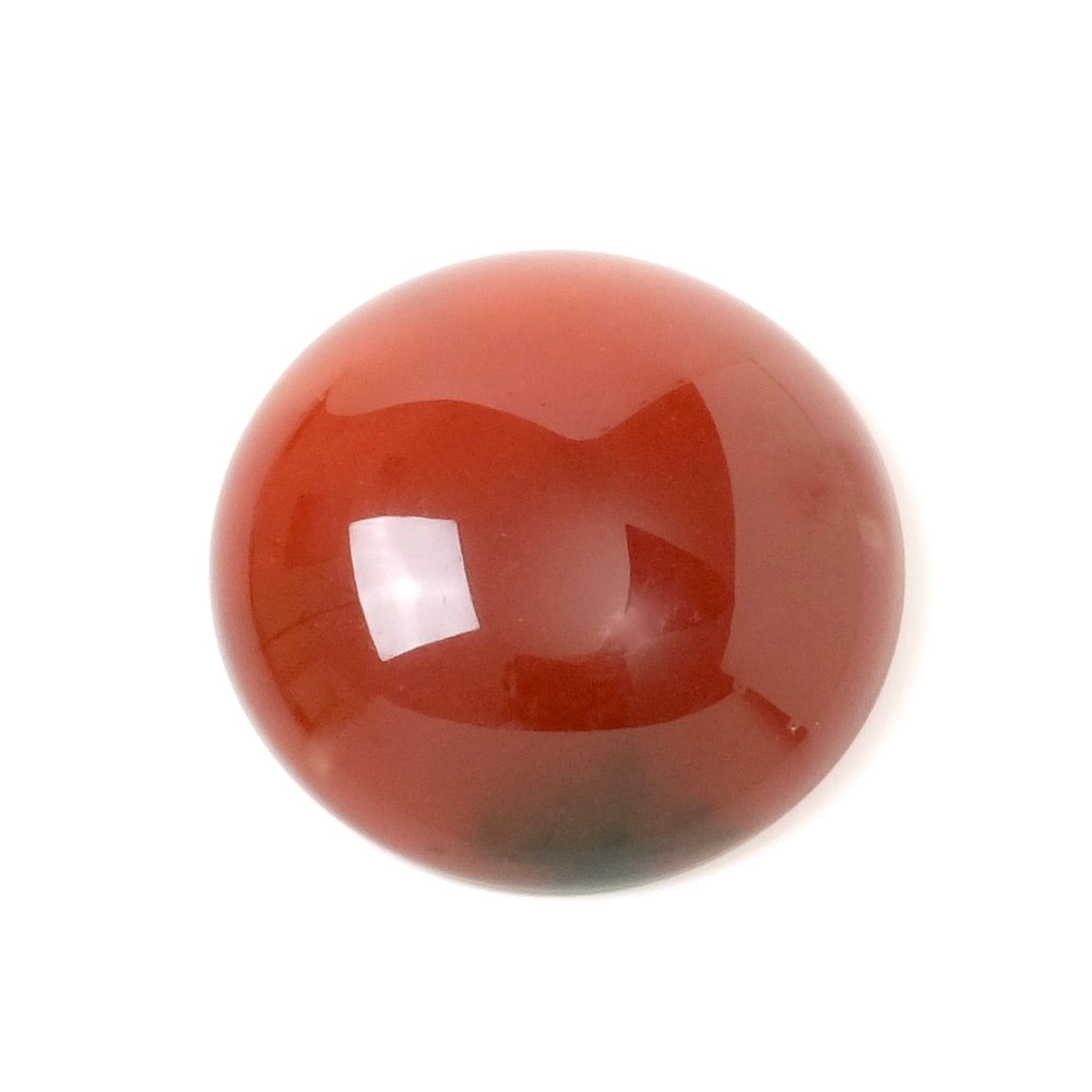 Cabochon natural stone Round 25mm Carnelian
