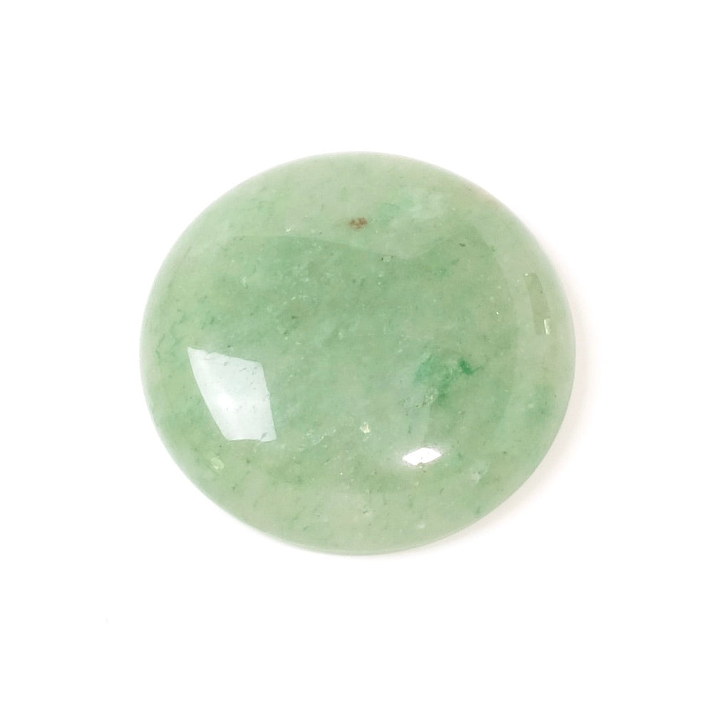 Cabochon natural stone Round 25mm Aventurine