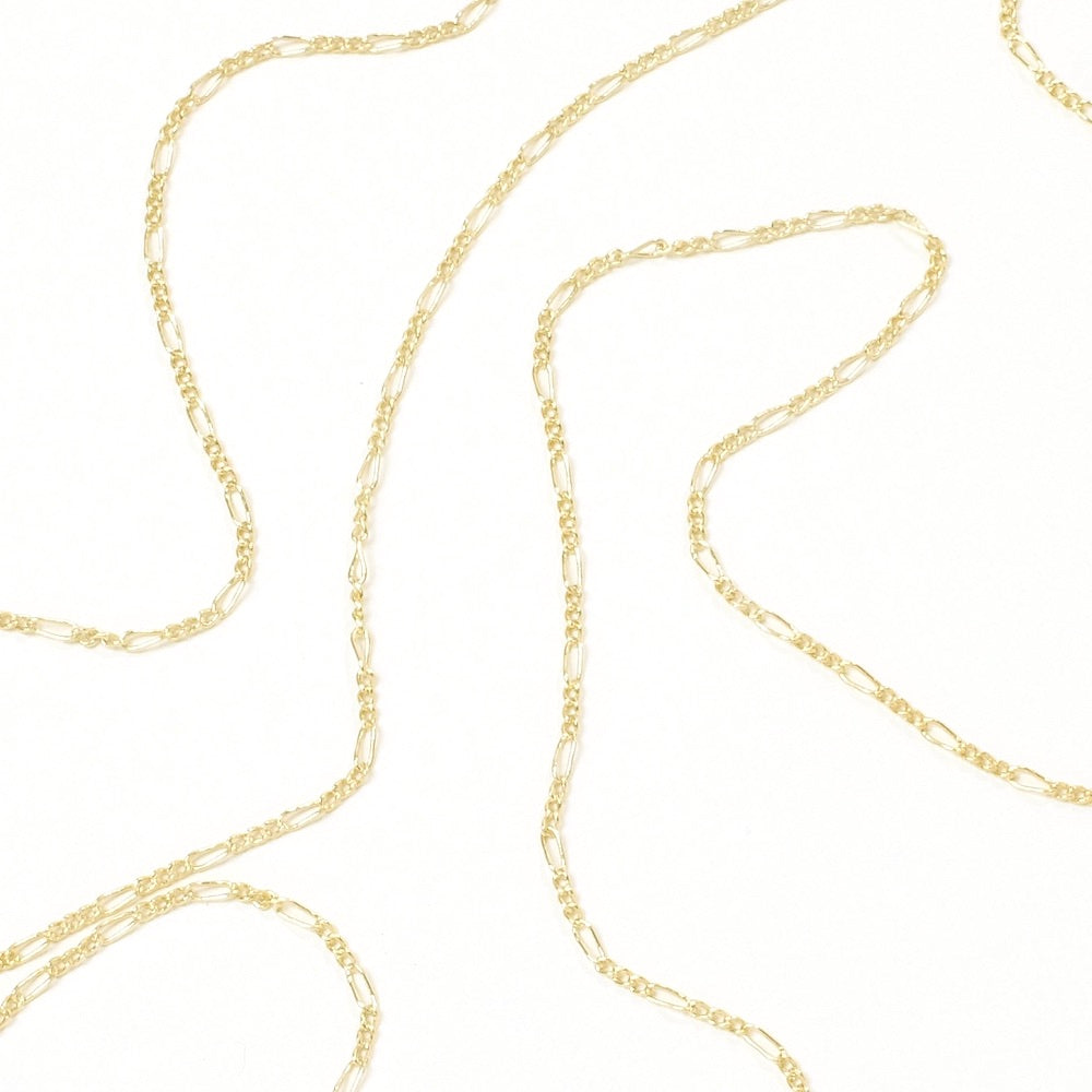 50cm very fine gourmette chain in 24K Prémium gold-plated brass