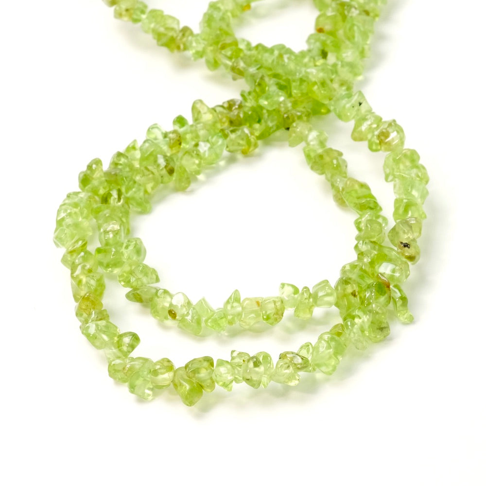 80cm strand of irregular Peridot natural pearls