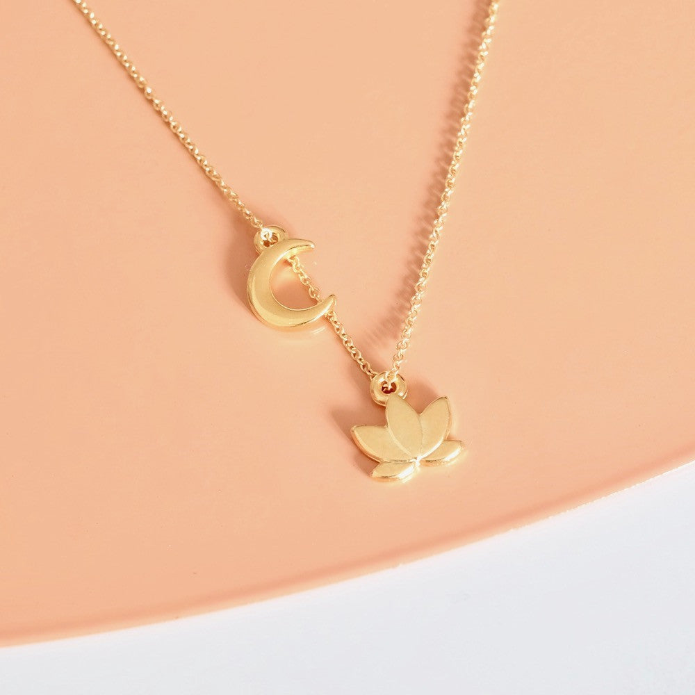 4 Moon Pendants in 24k Gold Zamak