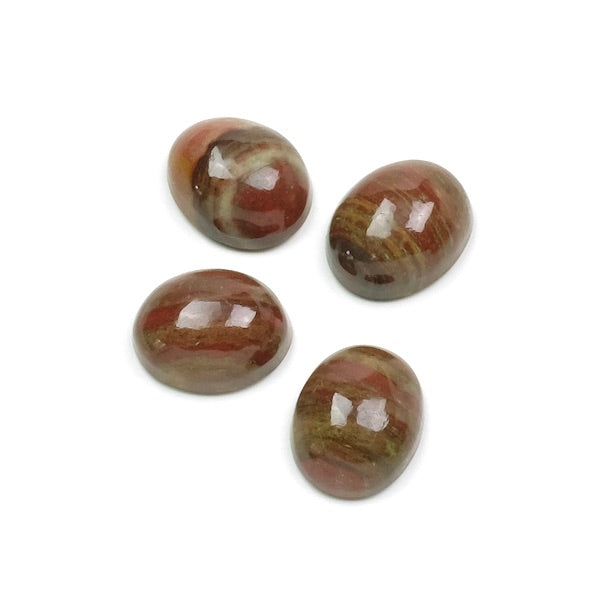 Natural stone Cabochon Oval 8 x 10mm Red Jasper
