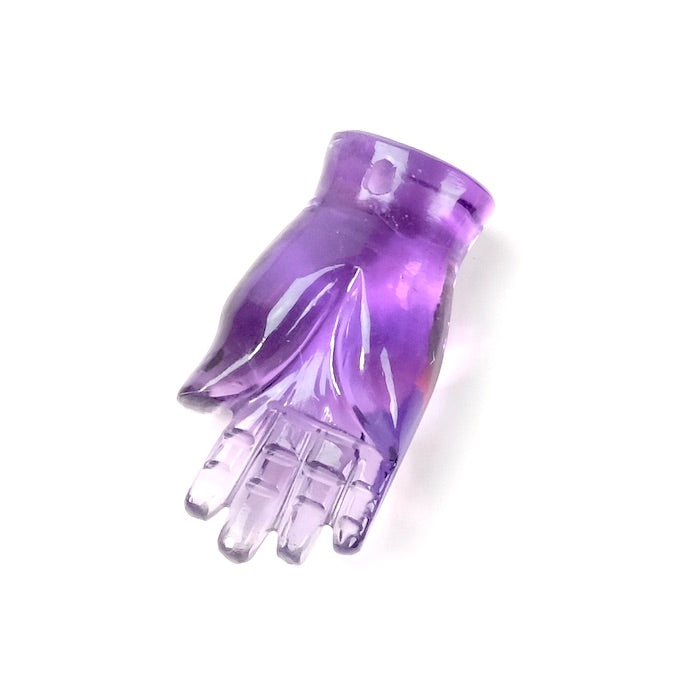 Hand pendant in natural stone Amethyst - Wisdom