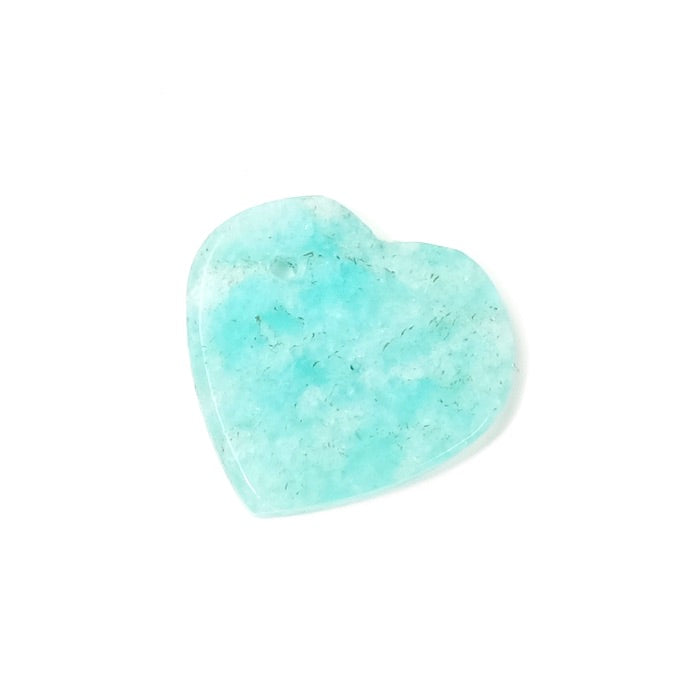 Amazonite Heart Pendant - Serenity