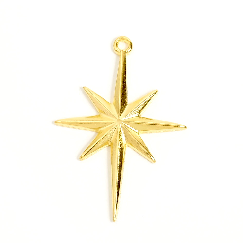 24k Gold Zamak Star Pendant