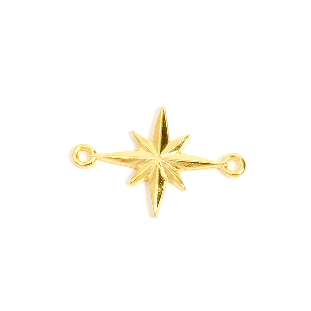 Star Connector in 24k Gold Zamak