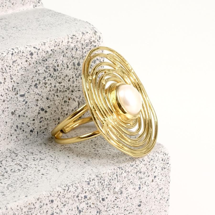 Ring Mia Nacre - Millegrain