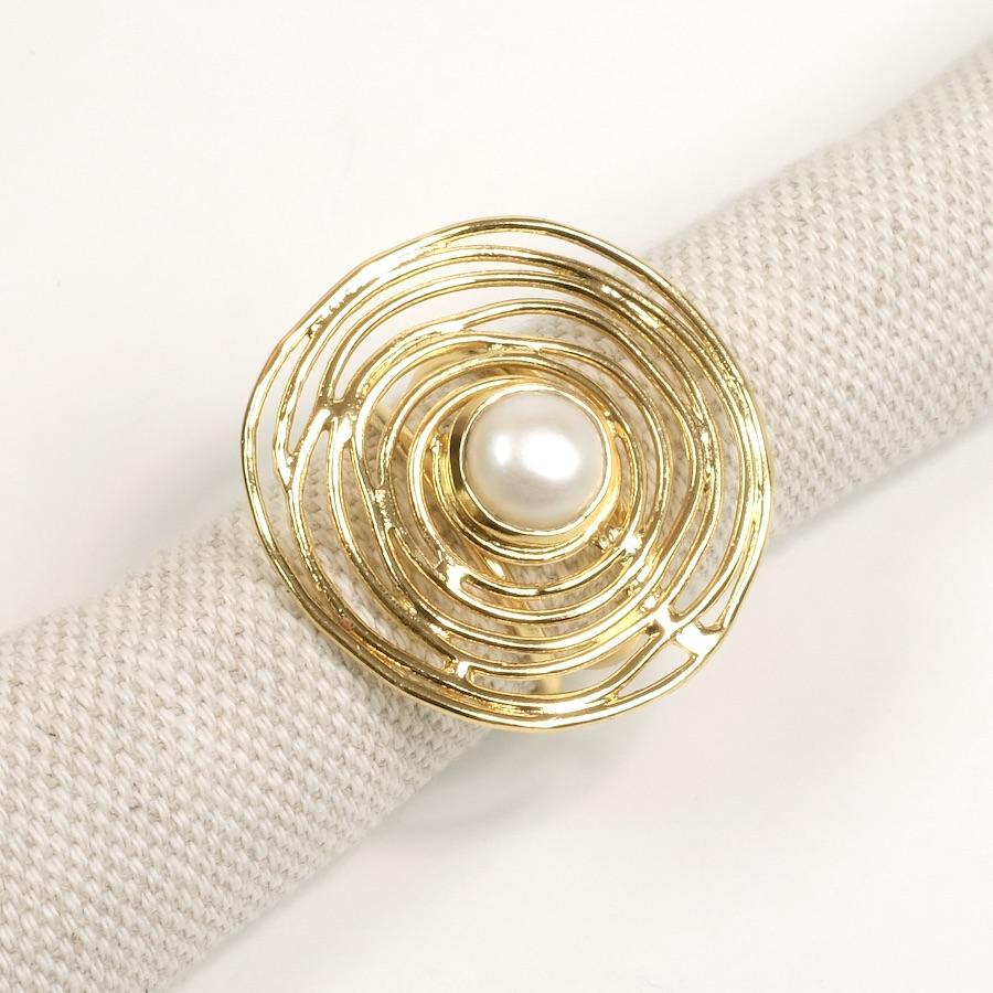 Ring Mia Nacre - Millegrain