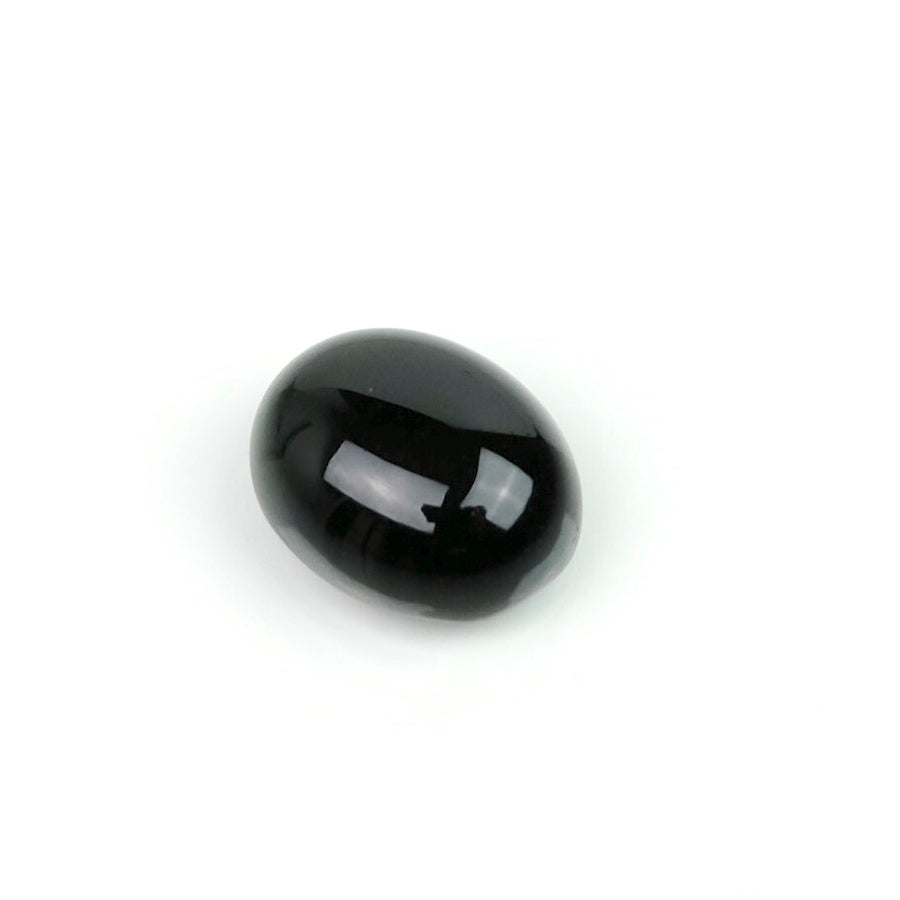 Oval 8 x 10mm Natural Stone Cabochon - Black Onyx