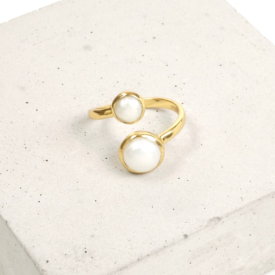 Ring Lise Nacre - Millegrain