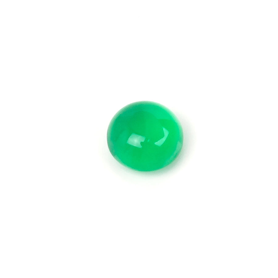 7mm Round Green Onyx Natural Stone Cabochon