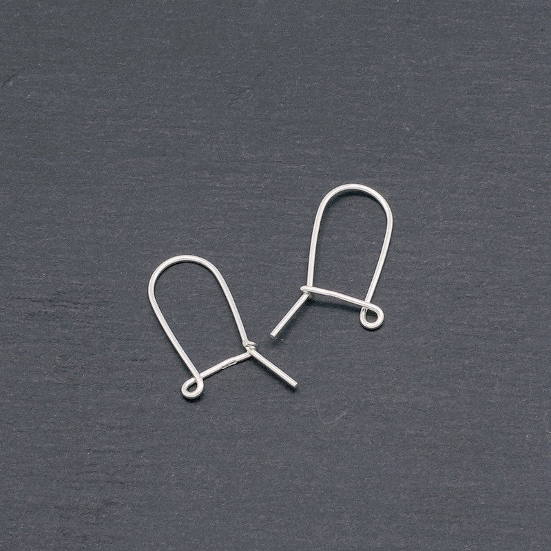 A pair of sleeper earrings in 925 sterling silver 