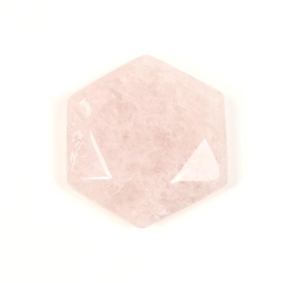 Rose Quartz Hexagon - Pure Mineral