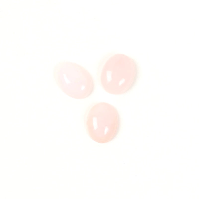 Natural stone Cabochon Oval 6 x 8mm Pink Opal