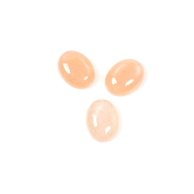 Natural stone Cabochon Oval 6 x 8mm Moonstone Feldspar