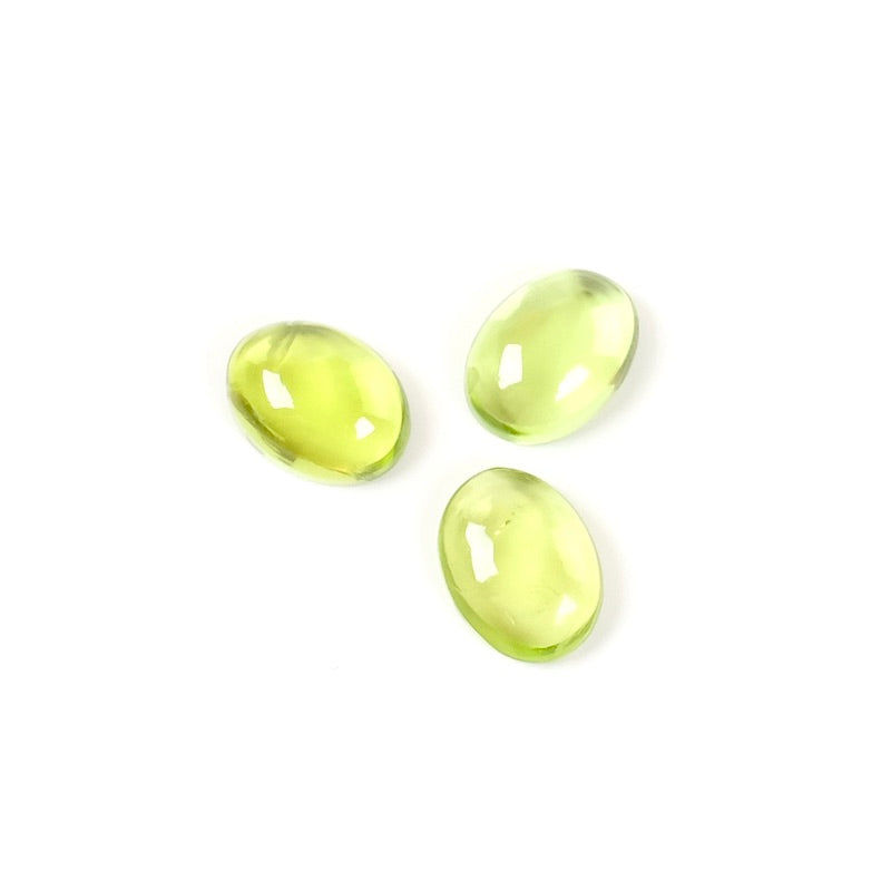 Natural stone Cabochon Oval 6 x 8mm Peridot