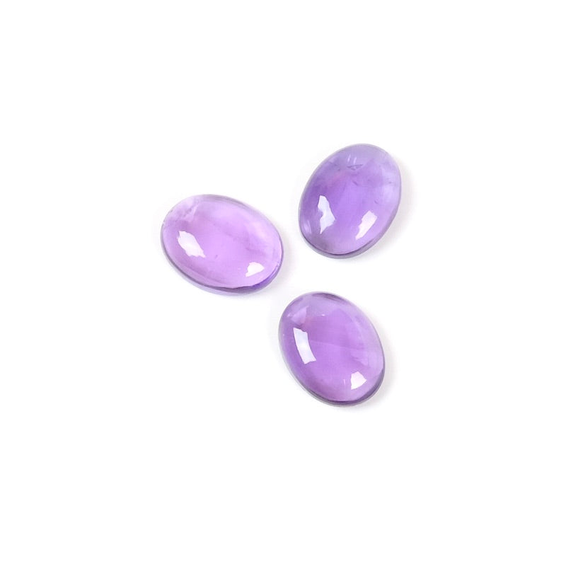 Natural stone Cabochon Oval 6 x 8mm Amethyst