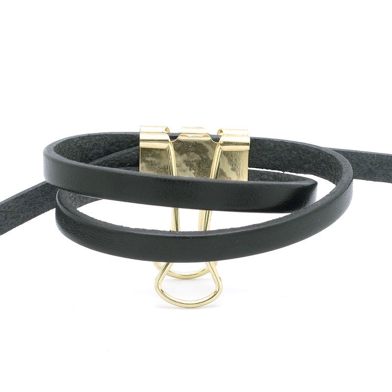 50cm of 5mm Premium Quality Flat Leather Strap - Black