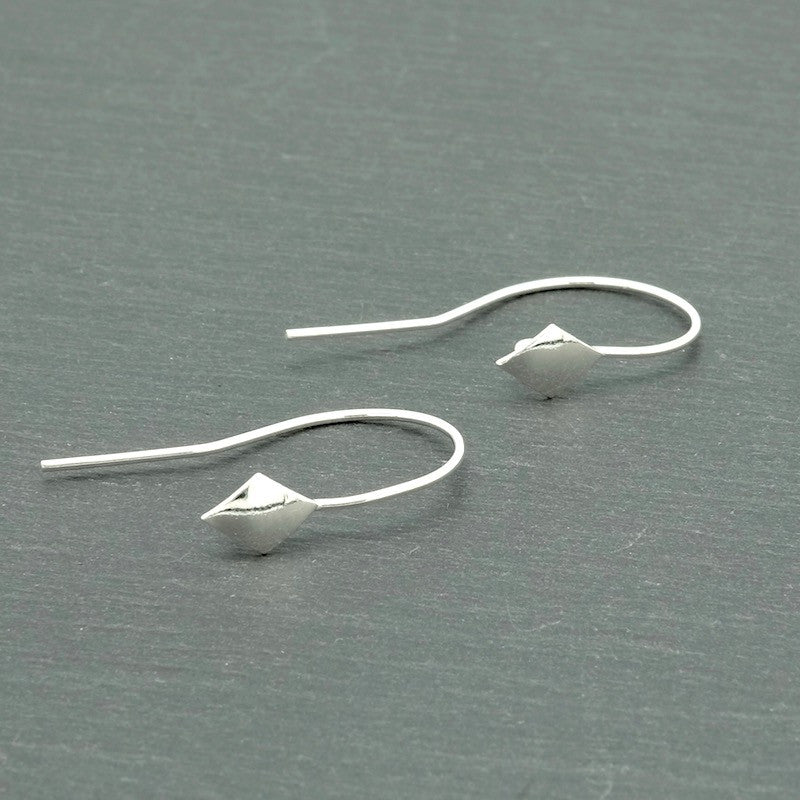 Set of 2 Lozenge earrings in 925 sterling silver