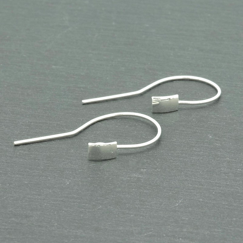 Set of 2 Rectangle earrings in 925 sterling silver