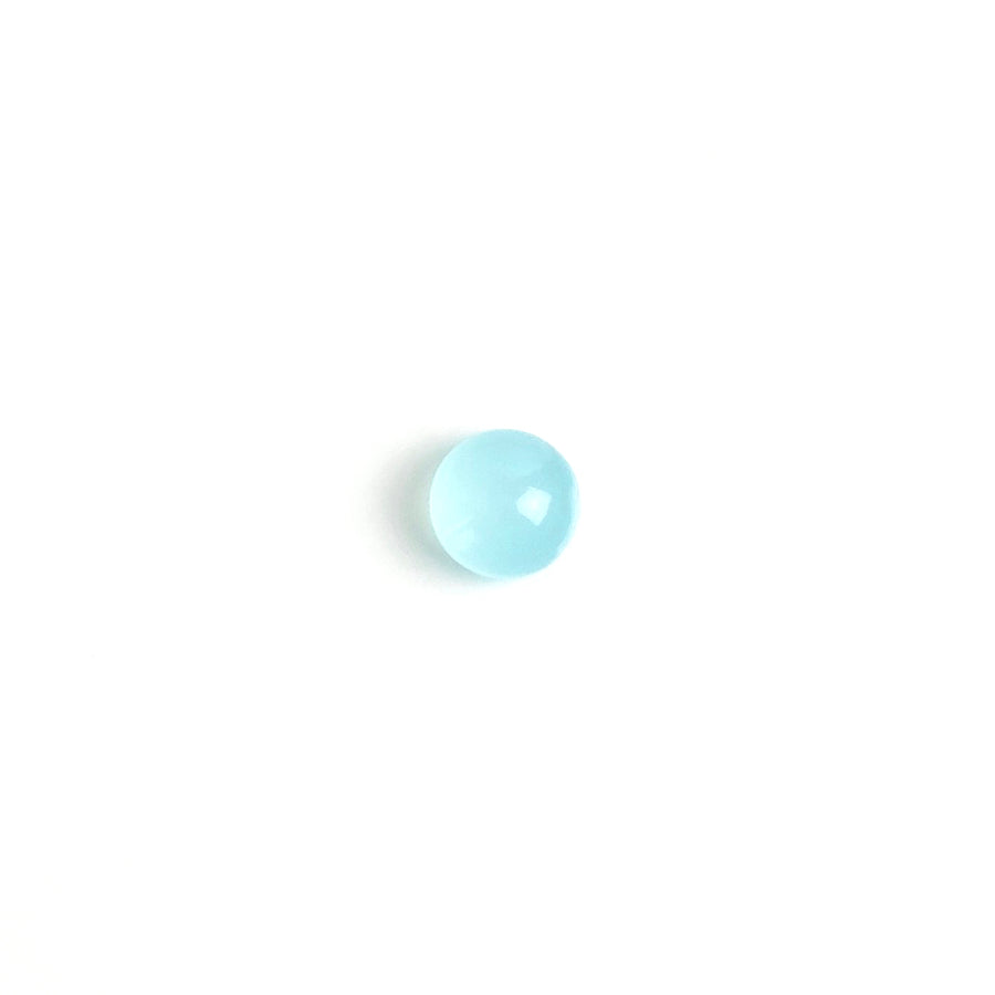 Round 6mm Aqua Chalcedony natural stone cabochon