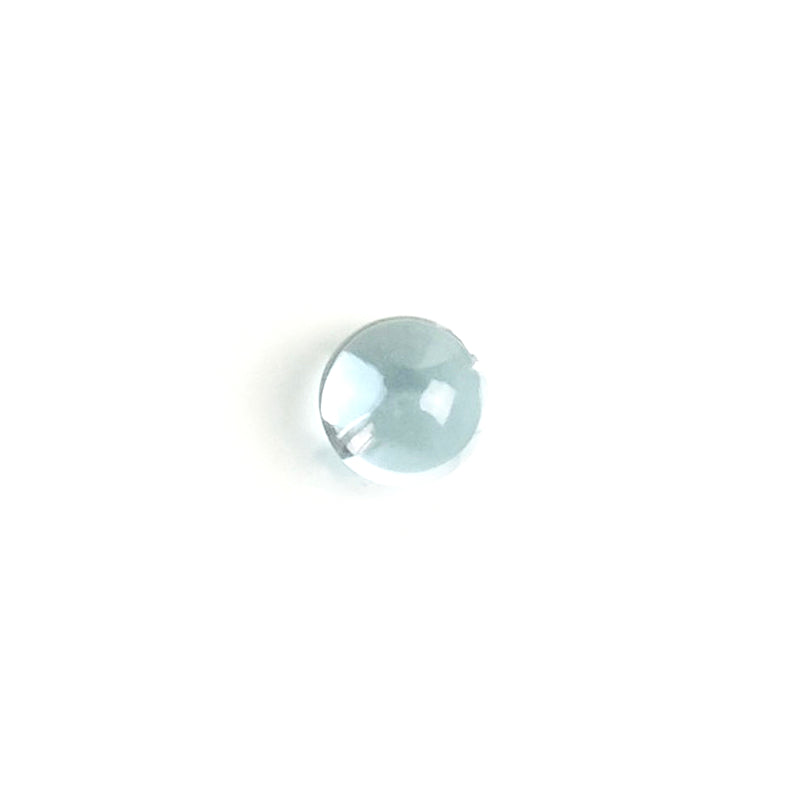Round 6mm Natural Stone Cabochon - Sky Blue Topaz