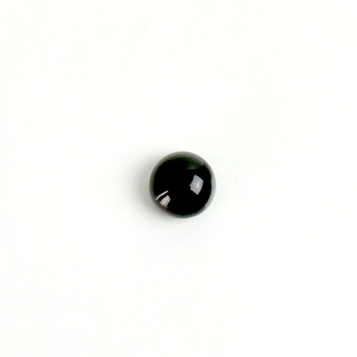 Round 6mm Natural Stone Cabochon - Black Onyx