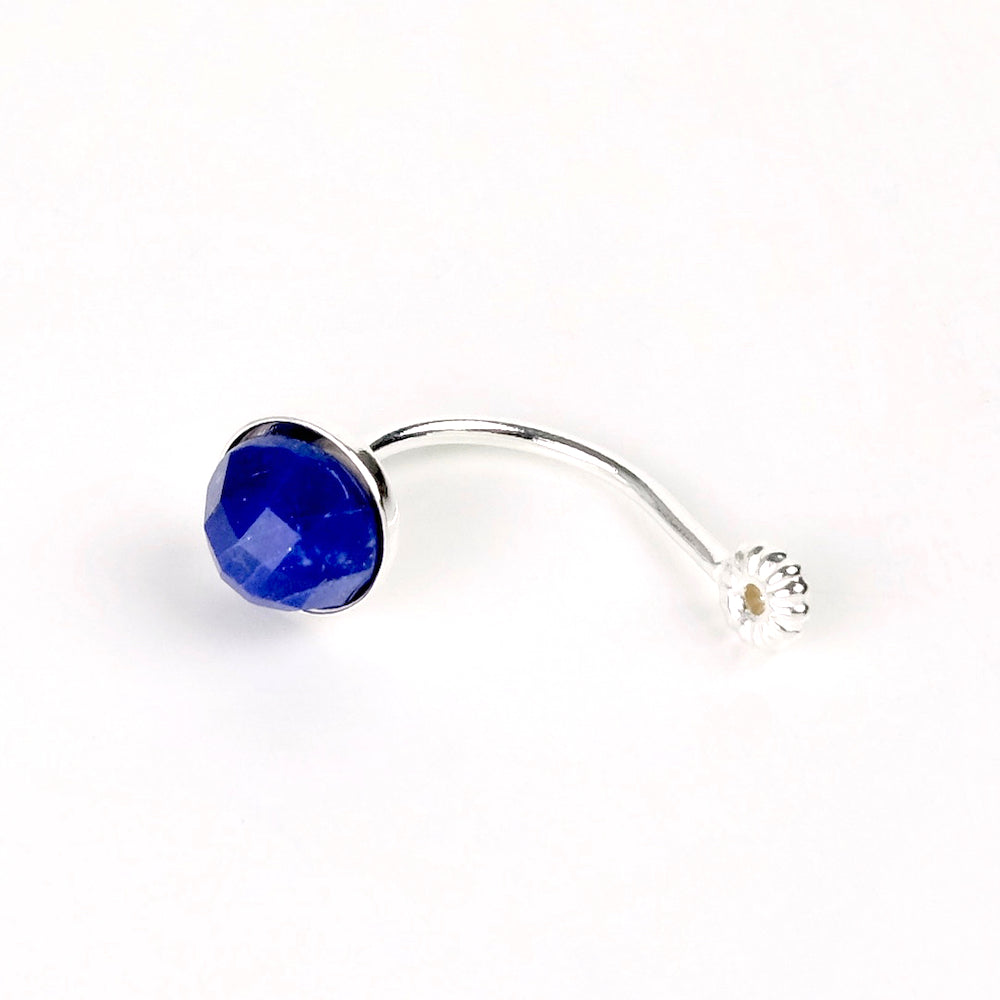 2 Ear jacket settings for 6mm cabochons in 925 silver
