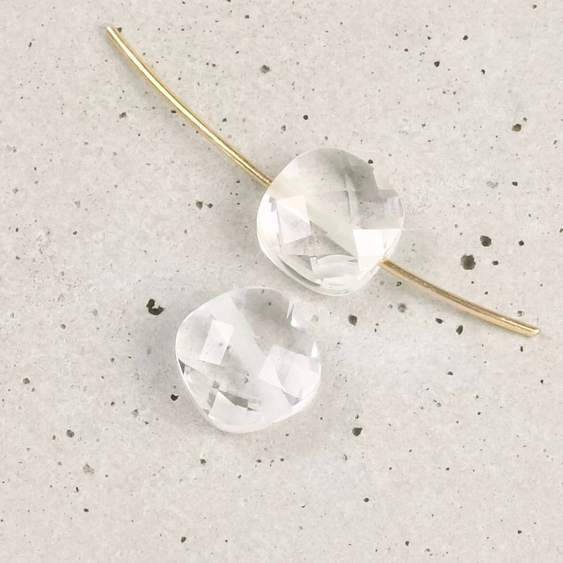 Natural Quartz Crystal 8mm Square Cushion Cut Pearl