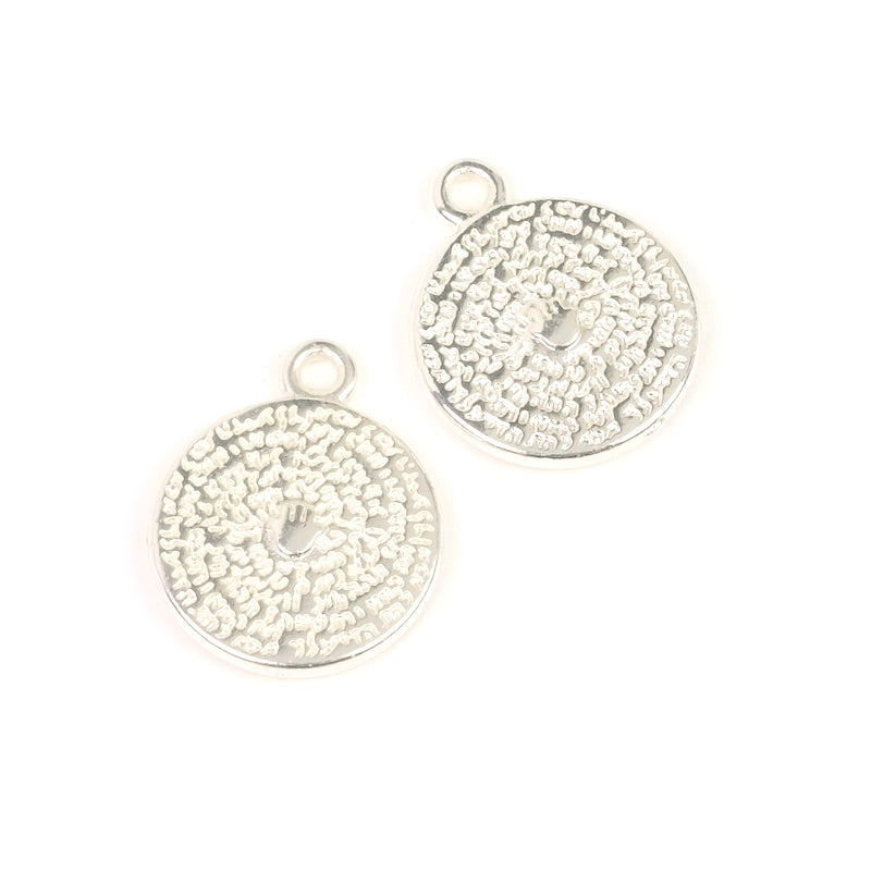 2 Talisman pendants in Silver 925 Premium brass