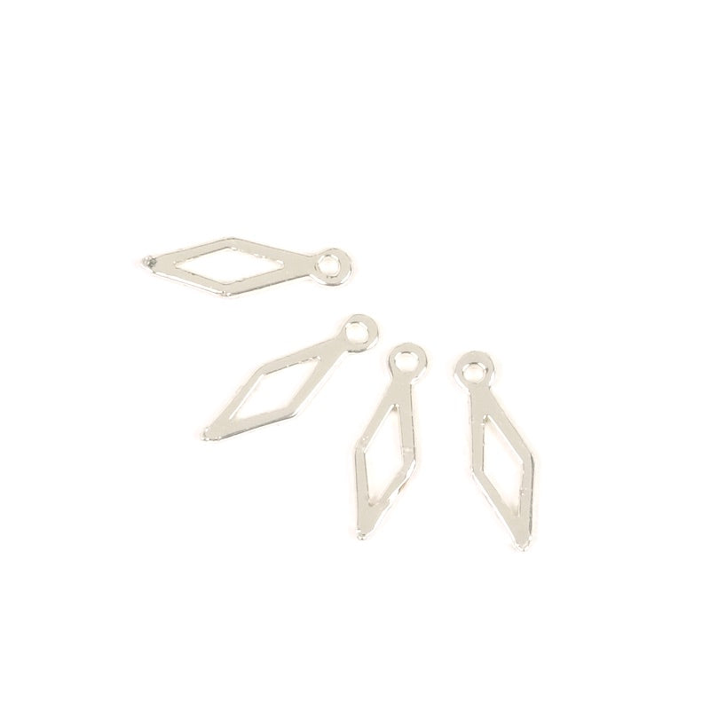 4 silver 925 Premium brass openwork diamond pendants